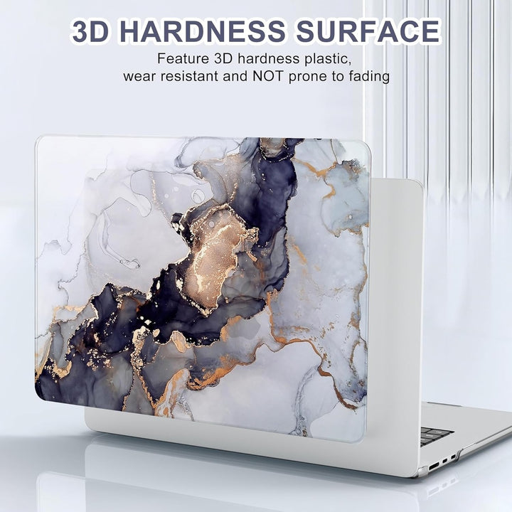 Purple Marble MacBook Air Shell & Accessory Set