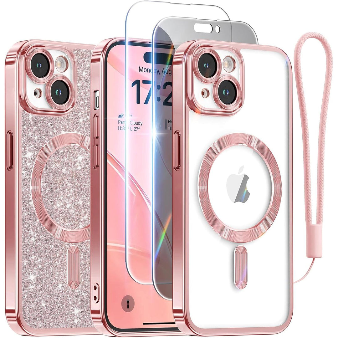 Cosmic Orange Glitter MagSafe Case for iPhone 17 Pro Max