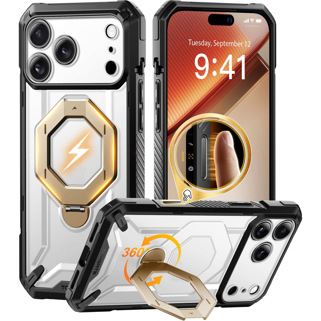 TONGATE 360° MagSafe Armor Case w/ Privacy & Camera Guard