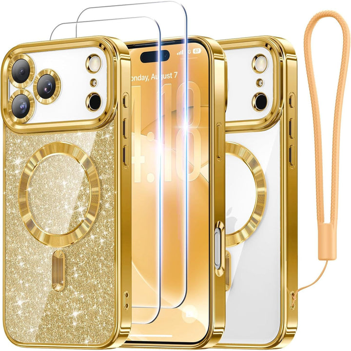 Cosmic Orange Glitter MagSafe Case for iPhone 17 Pro Max