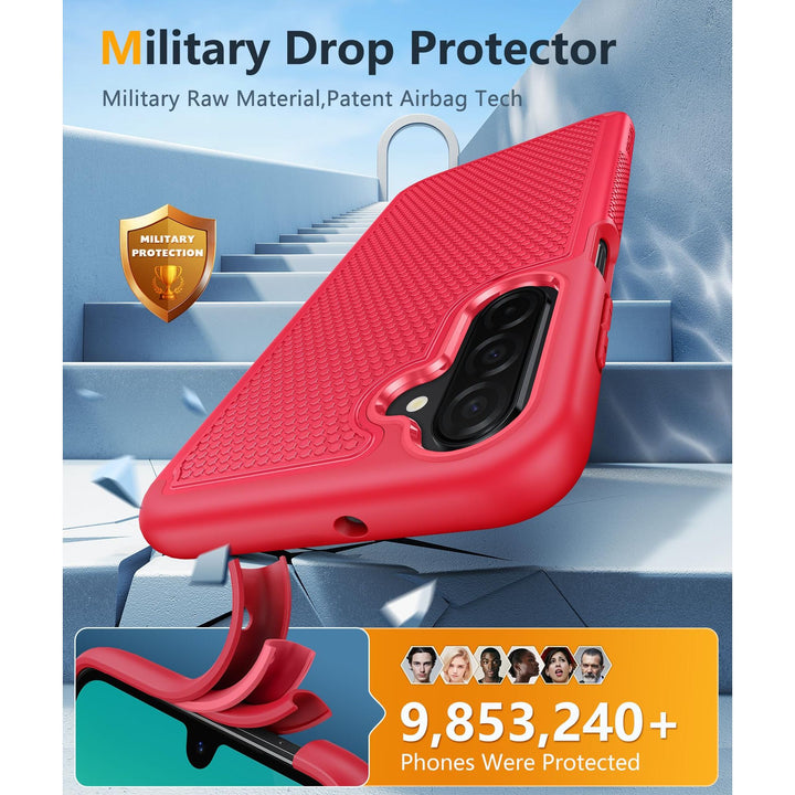 FNTCASE Rugged Shield for Galaxy A14 5G - Matte Black - DOKUTRONIX