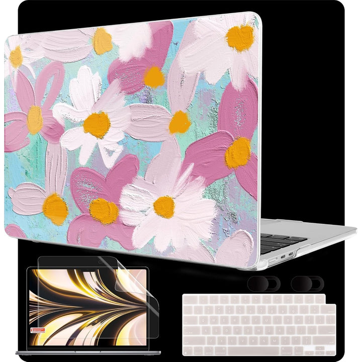 MEEgoodo Floral Hard Shell Case for MacBook Air 13