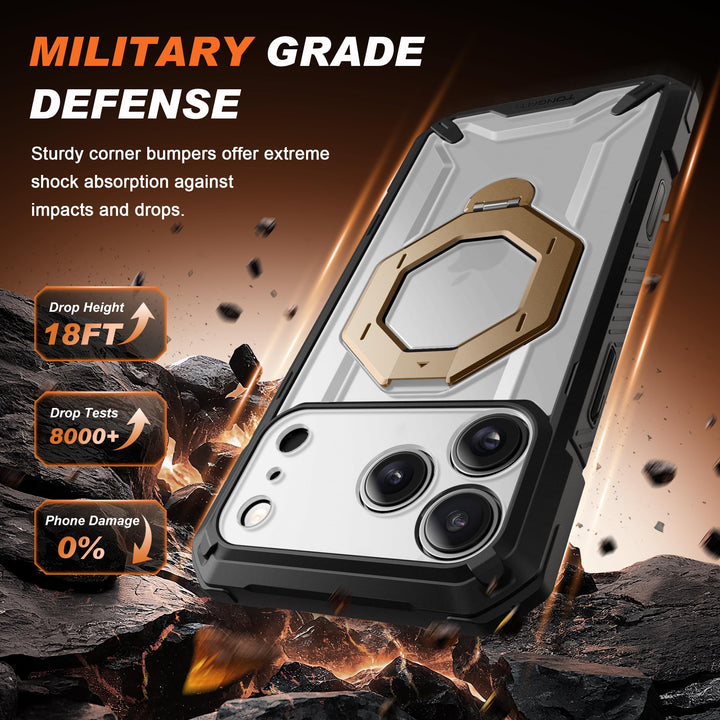 TONGATE 360° MagSafe Armor Case w/ Privacy & Camera Guard