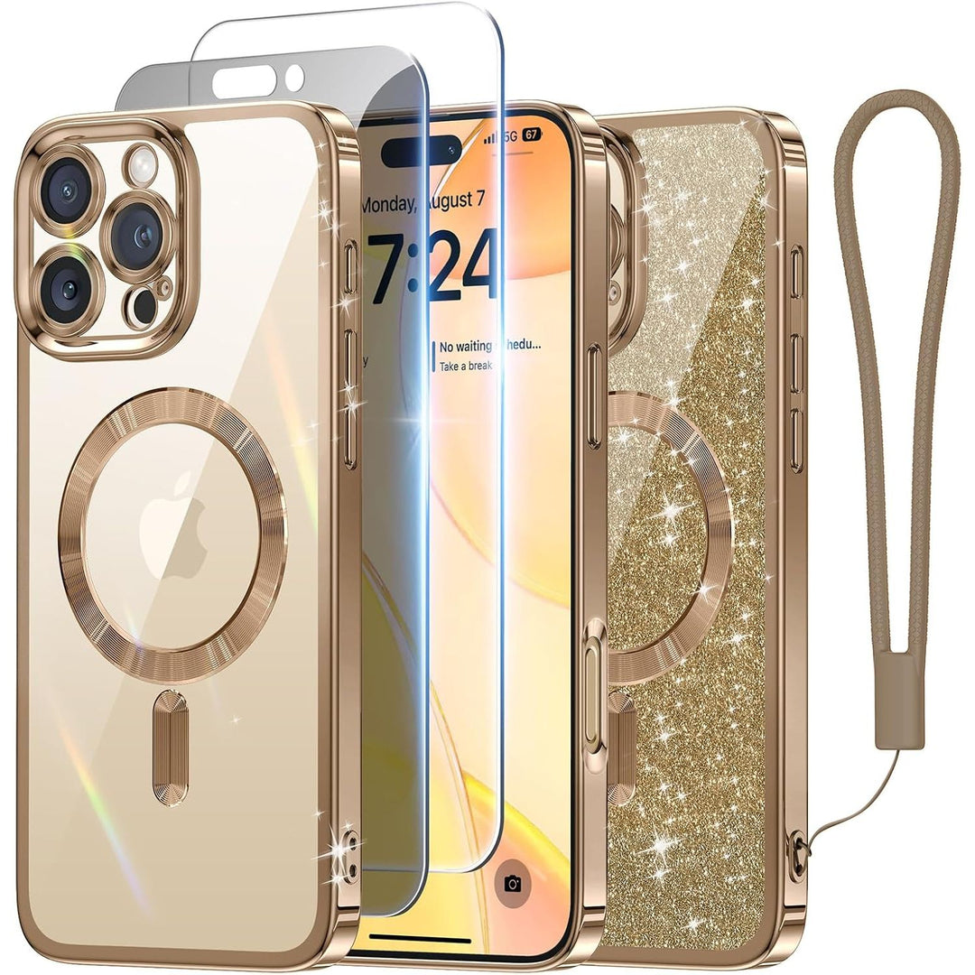 Cosmic Orange Glitter MagSafe Case for iPhone 17 Pro Max