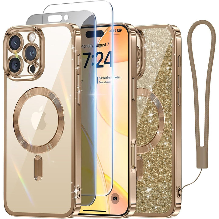 Cosmic Orange Glitter MagSafe Case for iPhone 17 Pro Max