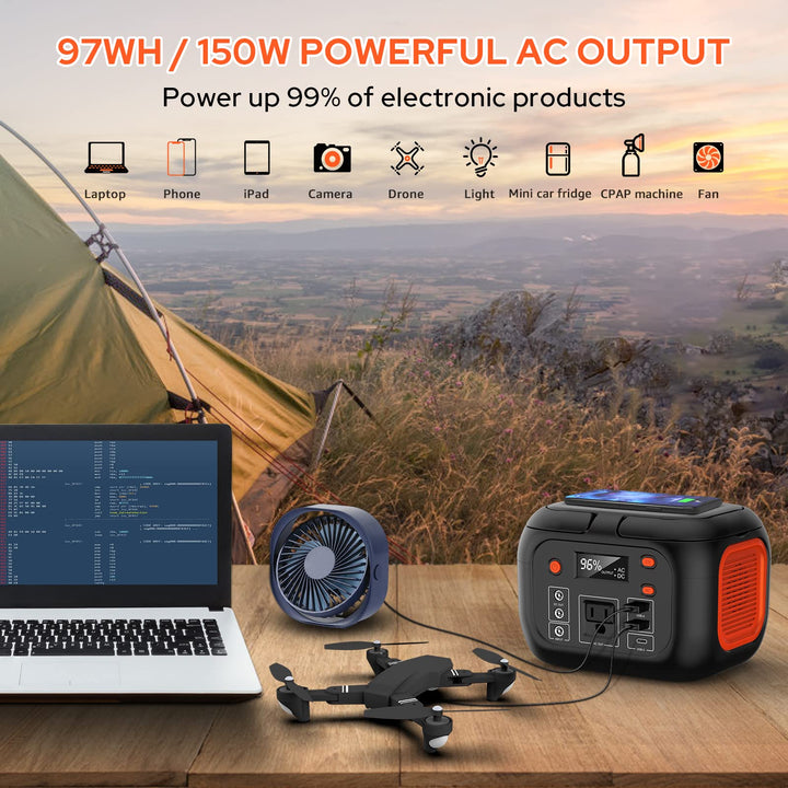 “SolarGo 97: Portable Power Hub for Adventure”