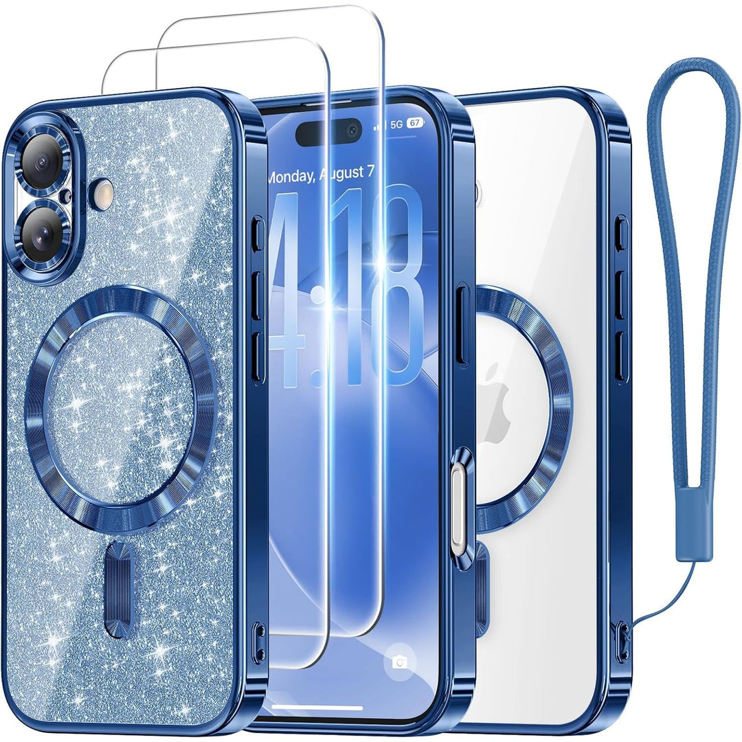 Cosmic Orange Glitter MagSafe Case for iPhone 17 Pro Max