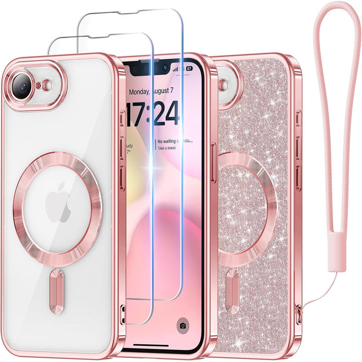 Cosmic Orange Glitter MagSafe Case for iPhone 17 Pro Max