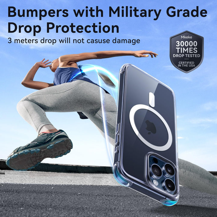Mkeke Shield: Clear Military-Grade Case for iPhone 17
