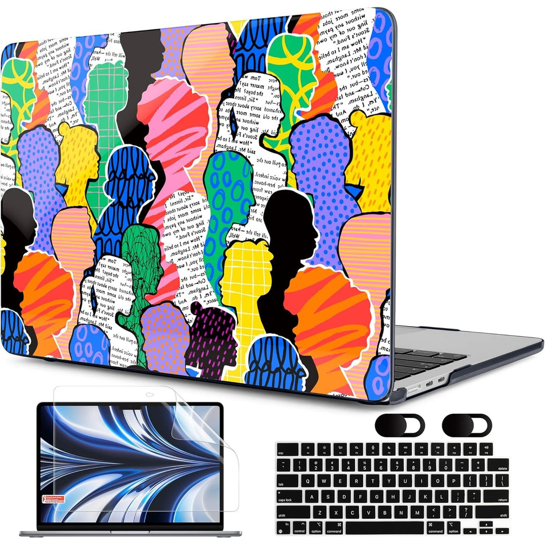 MEEgoodo Floral Hard Shell Case for MacBook Air 13