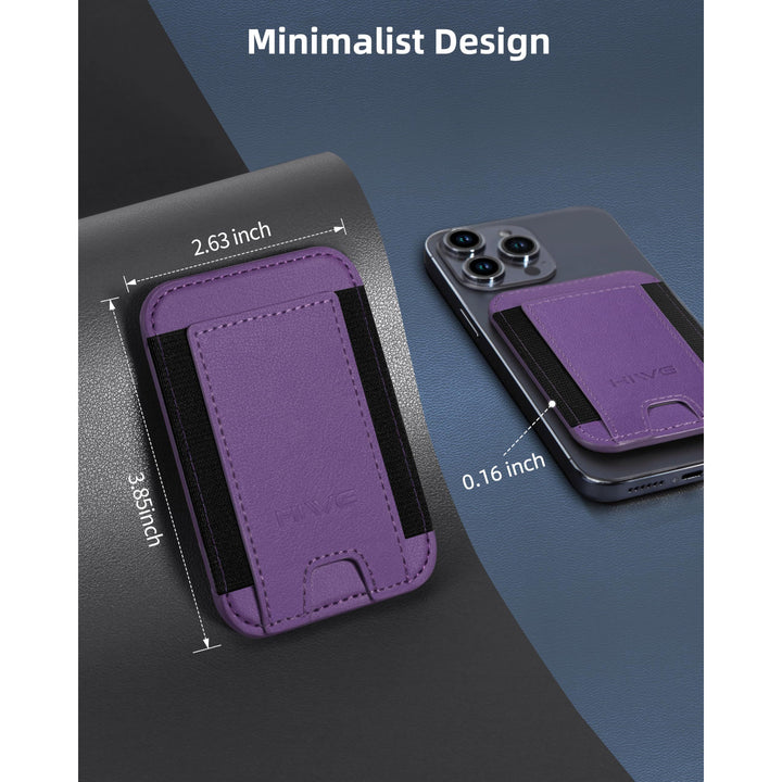 MagSafe Slim Wallet: Magnetic Leather Card Holder - DOKUTRONIX