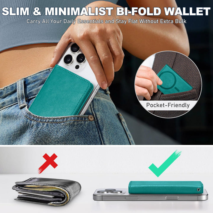 Magsafe PU Wallet - RFID, 6 Slots, Clear ID - DOKUTRONIX