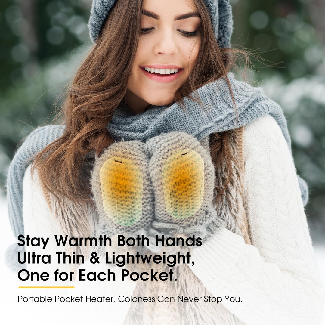 SmartHeat Duo: 20Hrs Rechargeable Hand Warmers