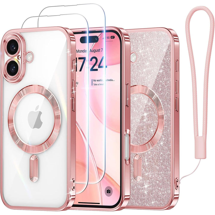 Cosmic Orange Glitter MagSafe Case for iPhone 17 Pro Max