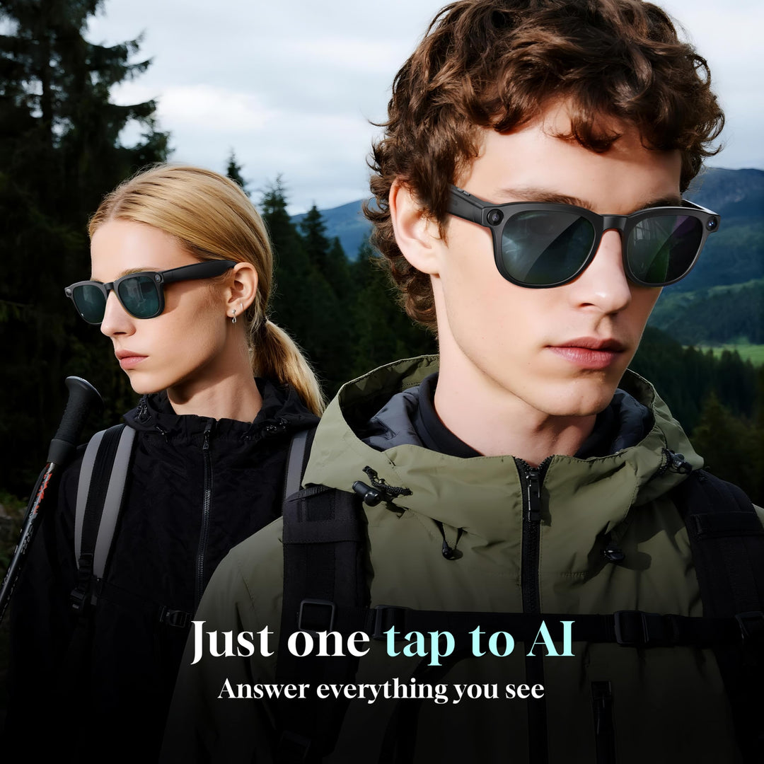 Visionary AI Glasses: 4K Vlogging & Open-Ear Audio