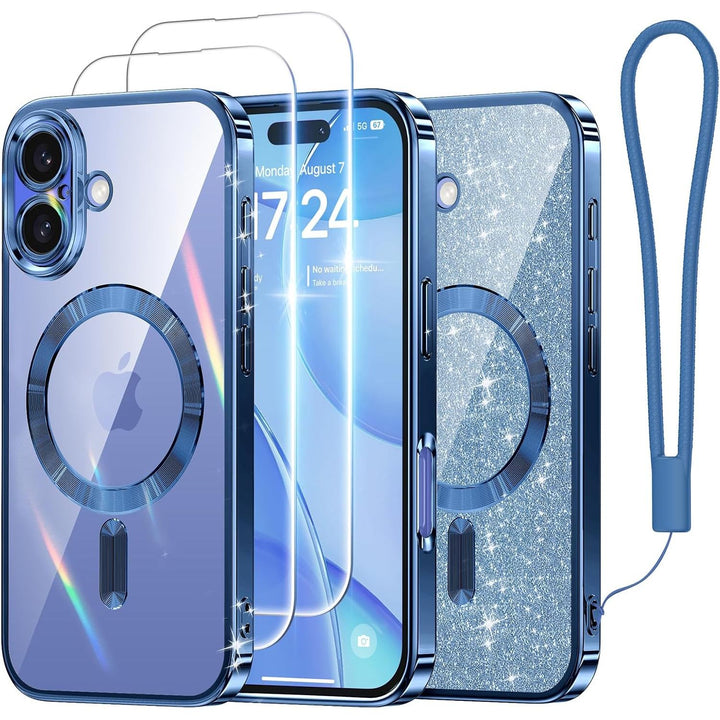 Cosmic Orange Glitter MagSafe Case for iPhone 17 Pro Max