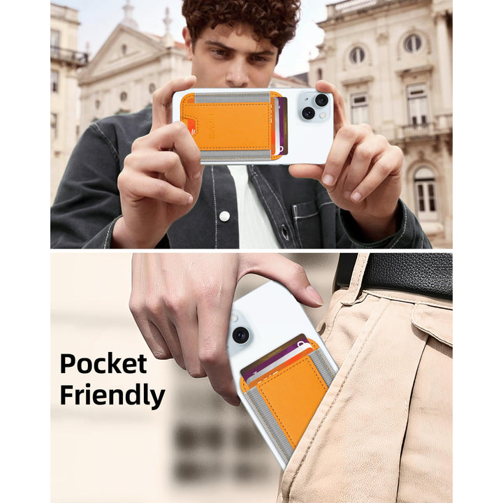 MagSafe Slim Wallet: Magnetic Leather Card Holder - DOKUTRONIX