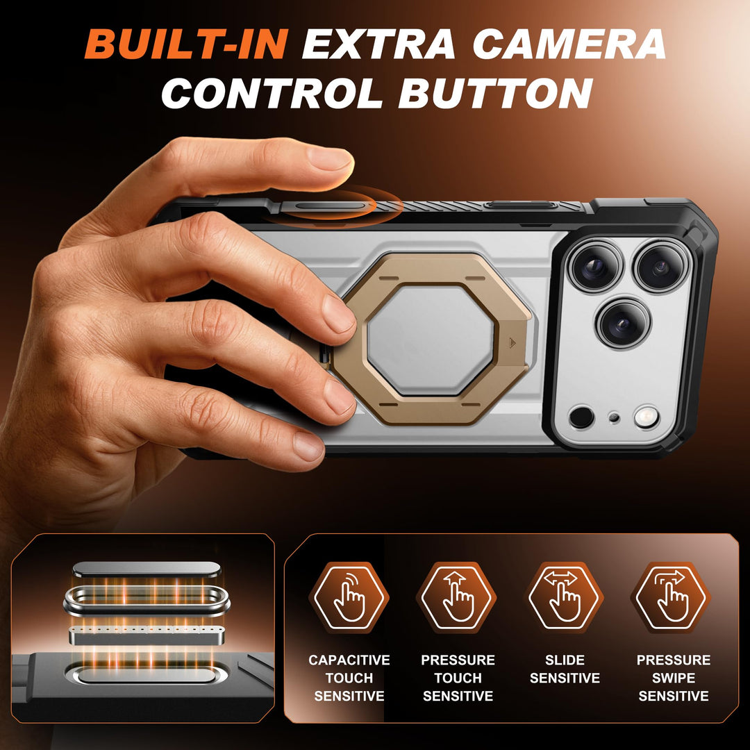 TONGATE 360° MagSafe Armor Case w/ Privacy & Camera Guard