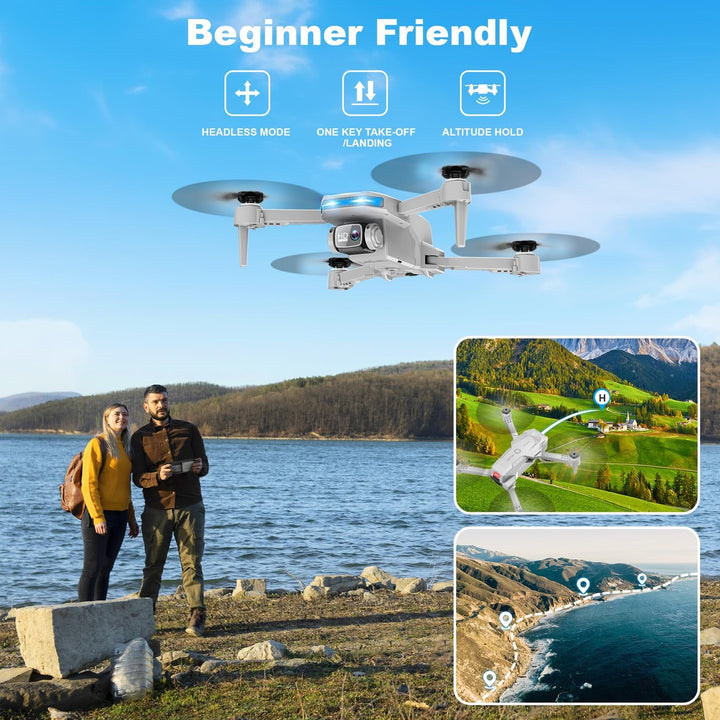 SkyMate 1080P Foldable Quadcopter with Gesture Control