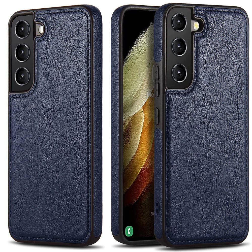 Galaxy S22 5G Leather Case - Luxury Business Design (Brown) - DOKUTRONIX