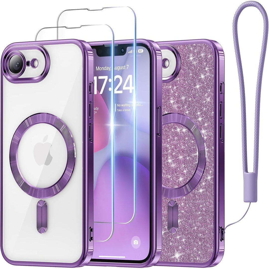 Cosmic Orange Glitter MagSafe Case for iPhone 17 Pro Max