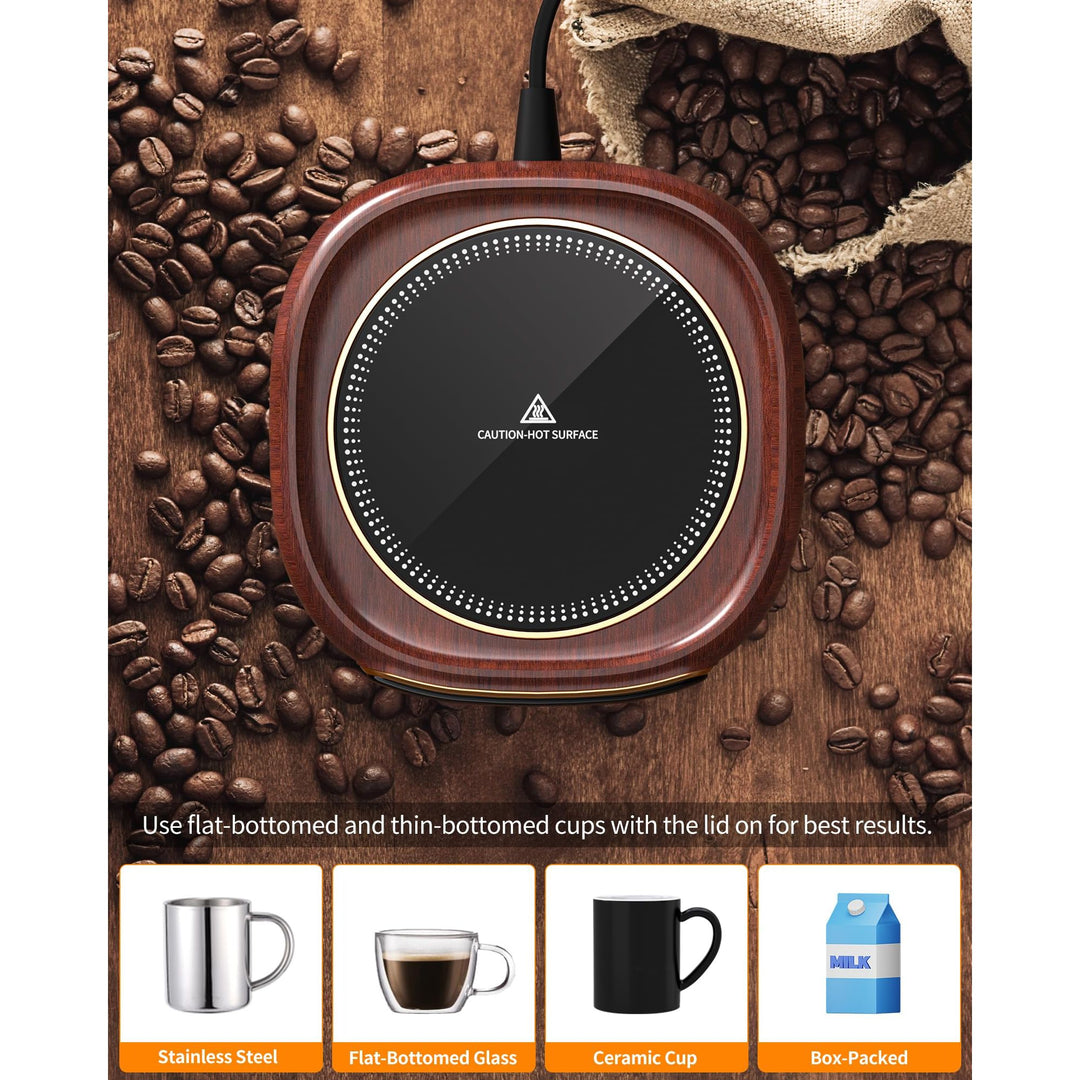 AutoHeat Mug Warmer: 3-Temp Desk & Office Essential