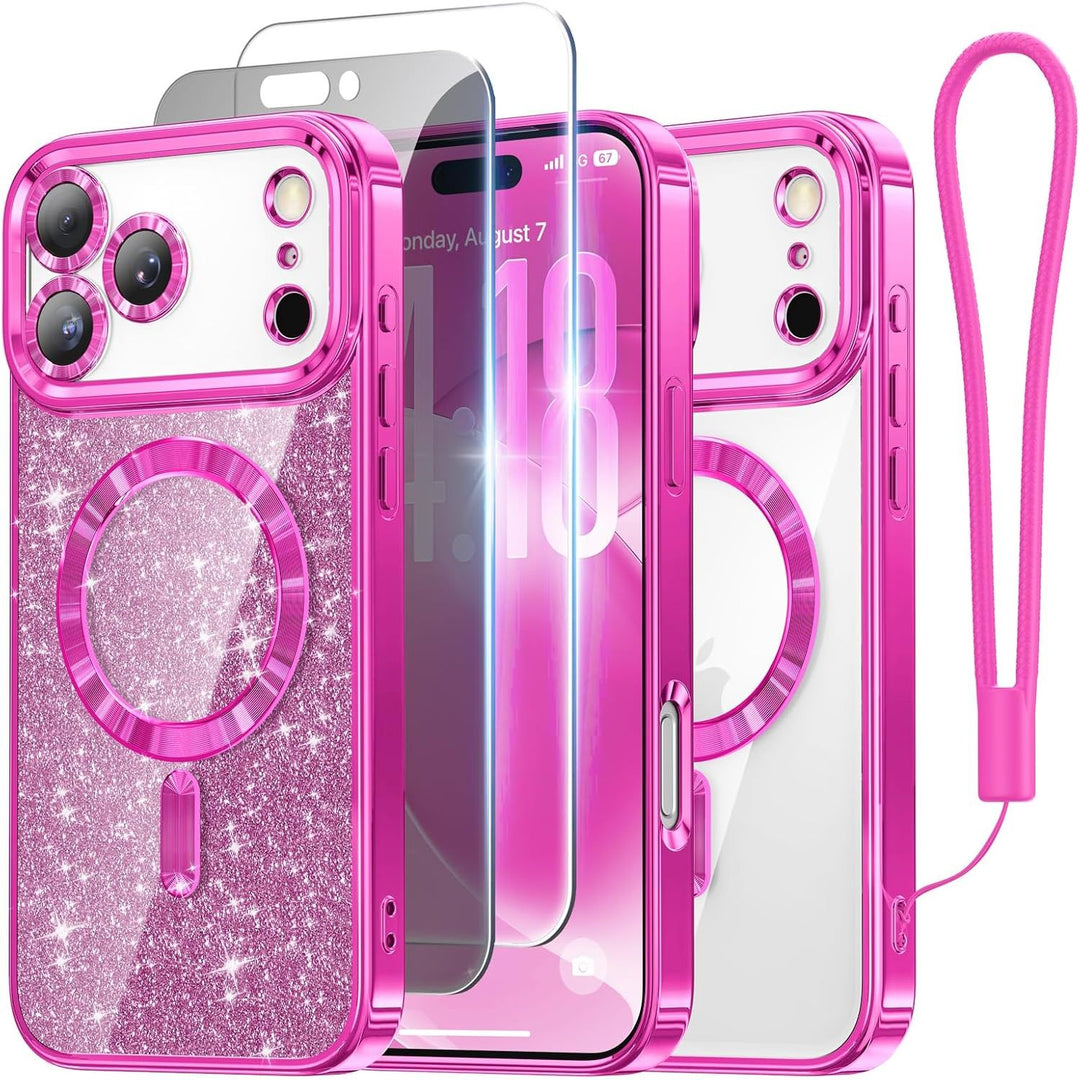 Cosmic Orange Glitter MagSafe Case for iPhone 17 Pro Max