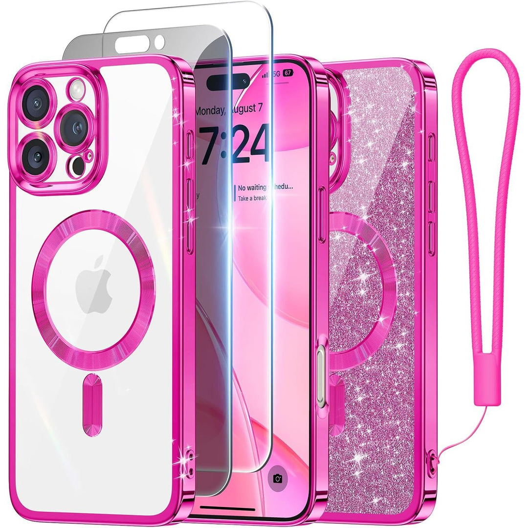 Cosmic Orange Glitter MagSafe Case for iPhone 17 Pro Max