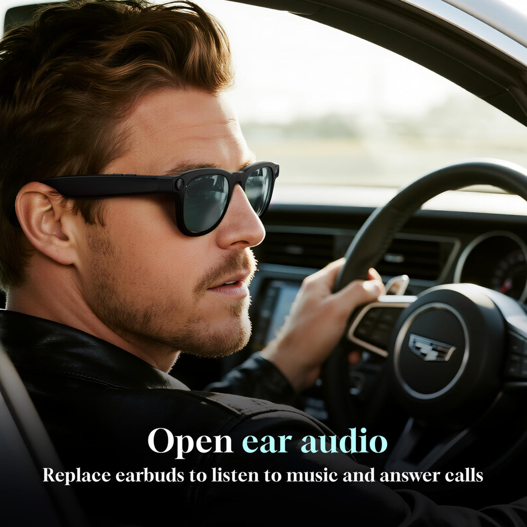 Visionary AI Glasses: 4K Vlogging & Open-Ear Audio