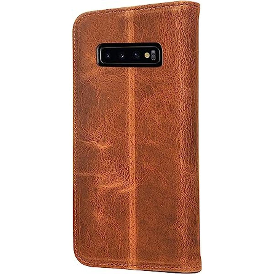Porter Riley Tan Leather Galaxy S10 Case - DOKUTRONIX