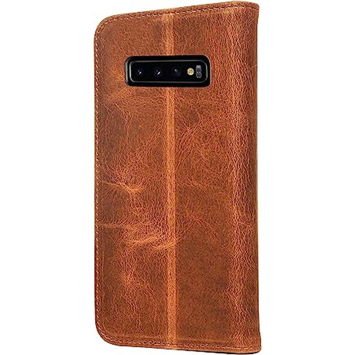 Porter Riley Tan Leather Galaxy S10 Case - DOKUTRONIX