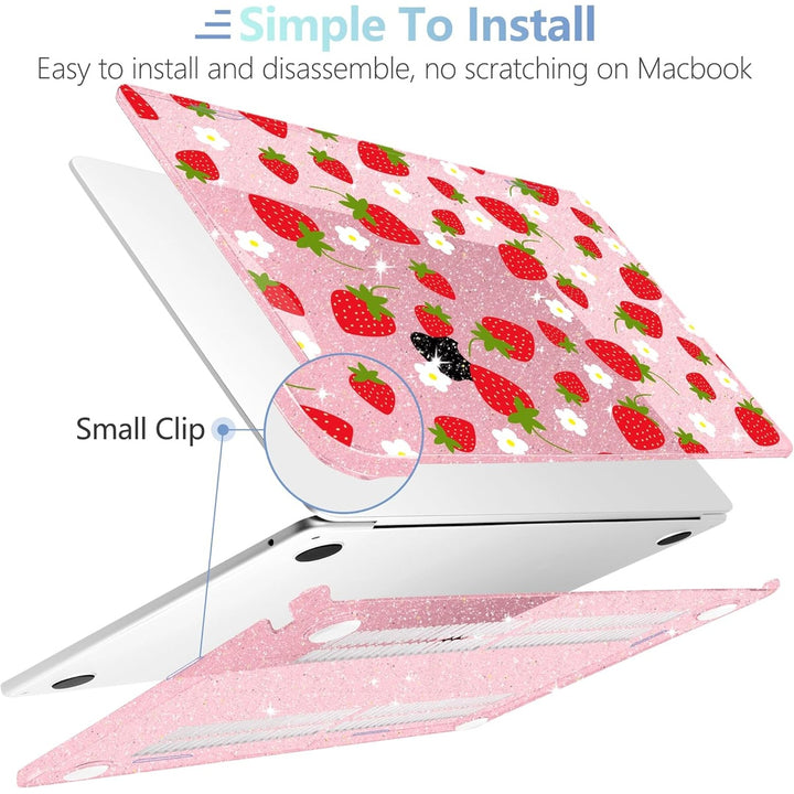 MEEgoodo Floral Hard Shell Case for MacBook Air 13
