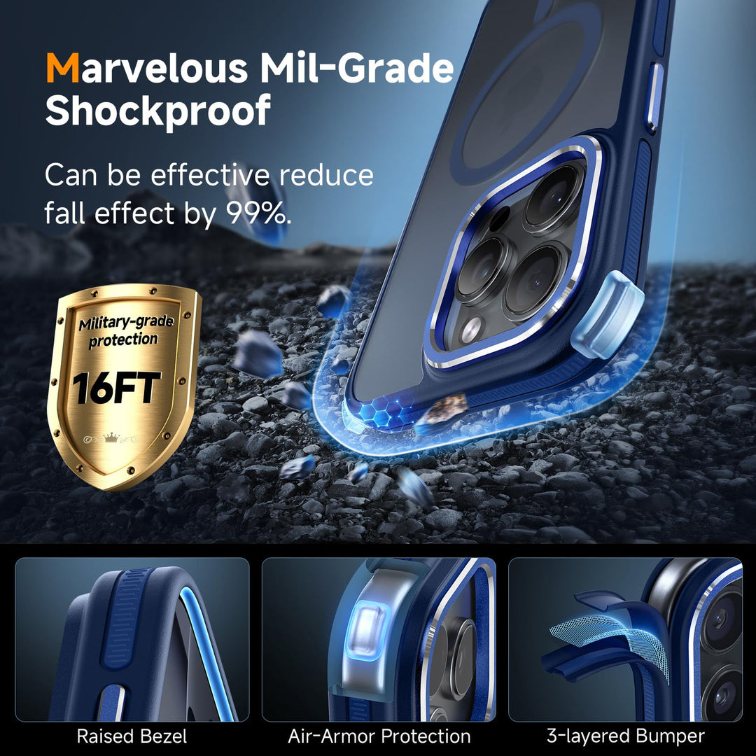 MagneFlex 3-in-1 iPhone 17 Pro Max Case - Red