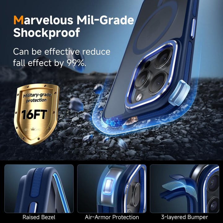 MagneFlex 3-in-1 iPhone 17 Pro Max Case - Red