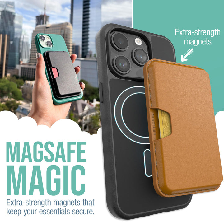 Smartish Vegan MagSafe Wallet - Slim & Stylish Holder - DOKUTRONIX
