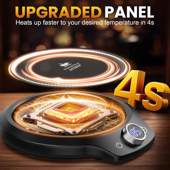 QuickHeat Mug Warmer - Adjustable Temp & Timer