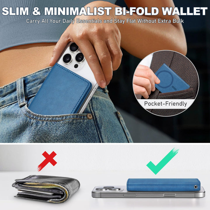 Magsafe PU Wallet - RFID, 6 Slots, Clear ID - DOKUTRONIX