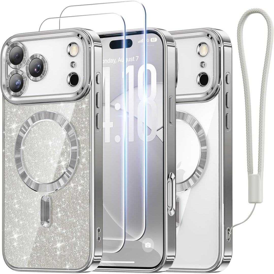 Cosmic Orange Glitter MagSafe Case for iPhone 17 Pro Max