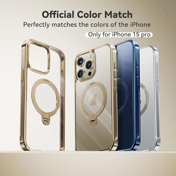 CASEKOO 360° MagSafe Clear Stand Case for iPhone 17 Pro Max