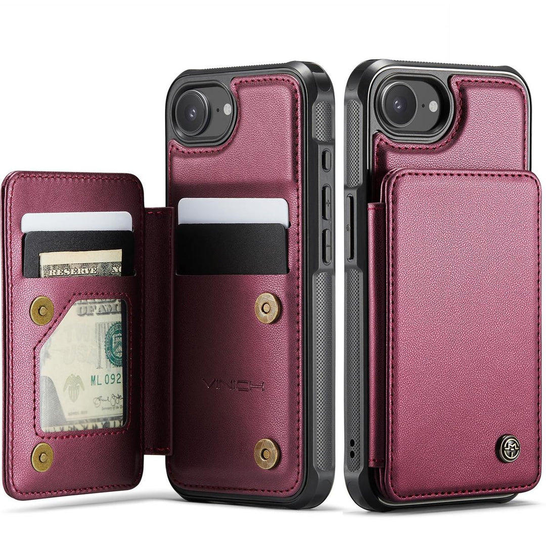 Vinich WalletPro for iPhone 12/12 Pro-Purple - DOKUTRONIX