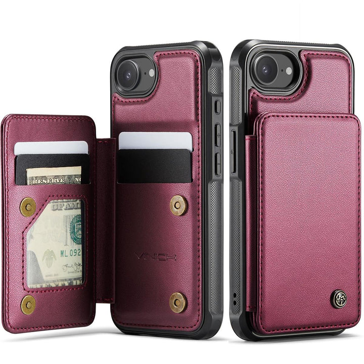 Vinich WalletPro for iPhone 12/12 Pro-Purple - DOKUTRONIX