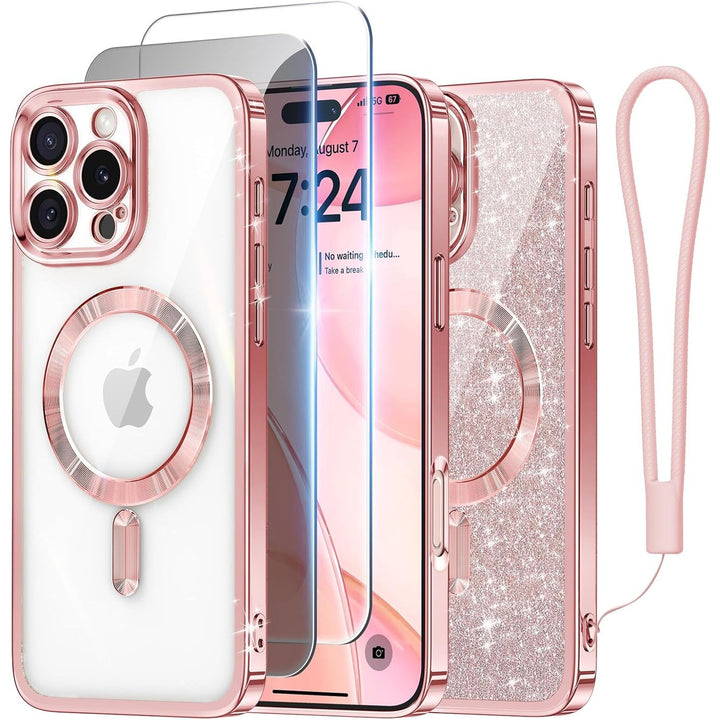 Cosmic Orange Glitter MagSafe Case for iPhone 17 Pro Max