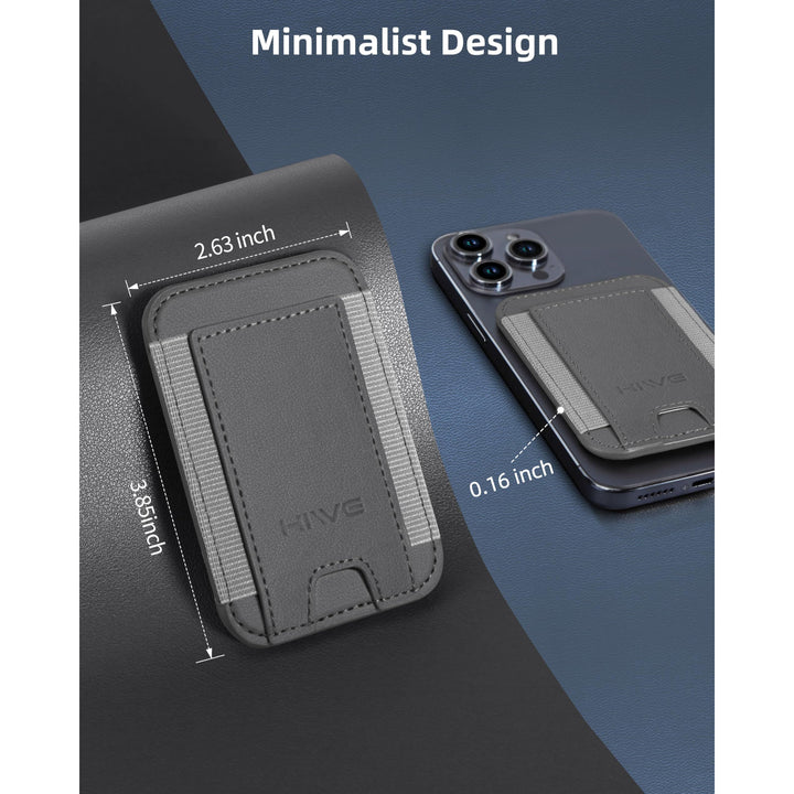 MagSafe Slim Wallet: Magnetic Leather Card Holder - DOKUTRONIX