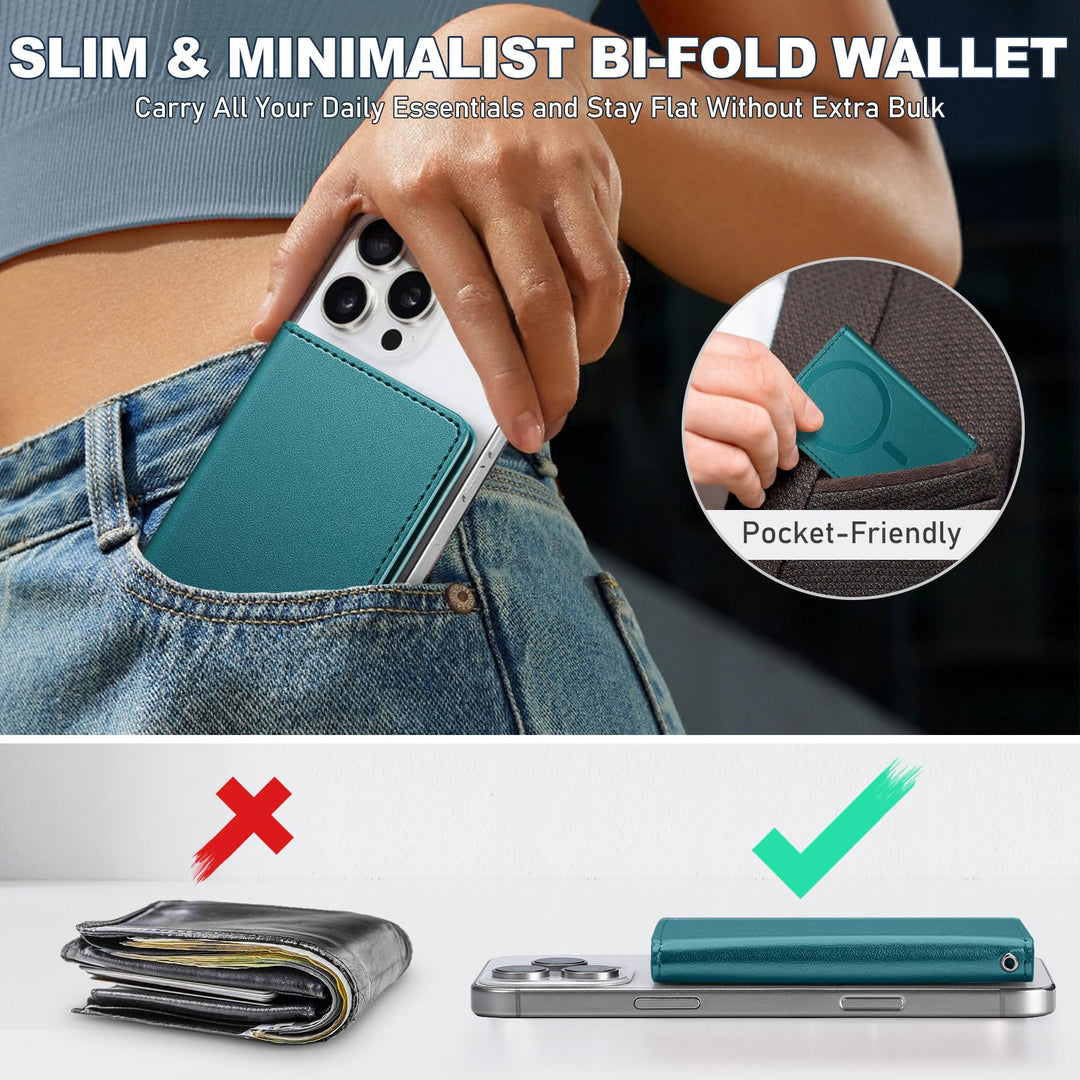 Magsafe PU Wallet - RFID, 6 Slots, Clear ID - DOKUTRONIX