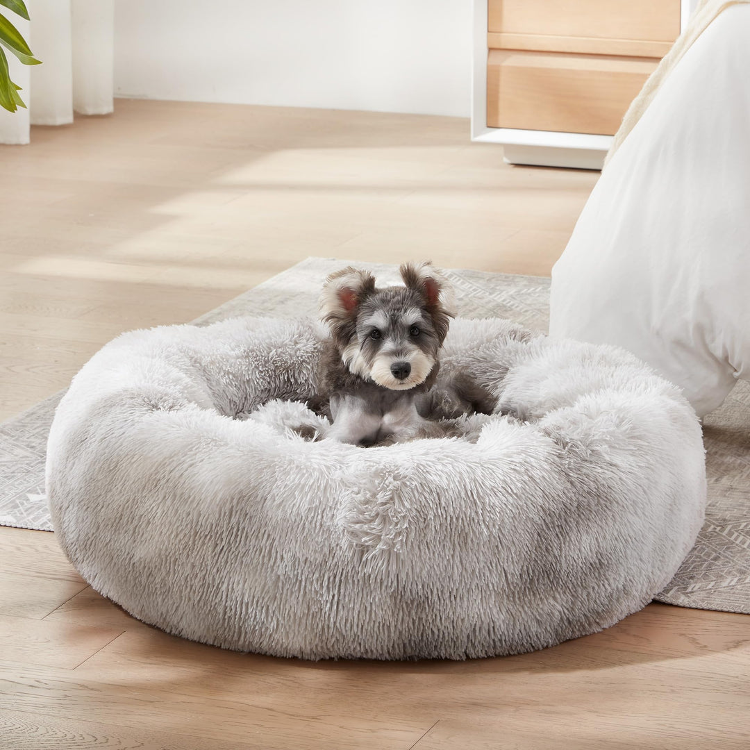 WESTERN HOME Calming Donut Pet Bed – Fluffy & Cozy - DOKUTRONIX