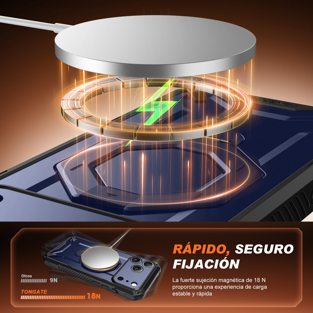 TONGATE 360° MagSafe Armor Case w/ Privacy & Camera Guard