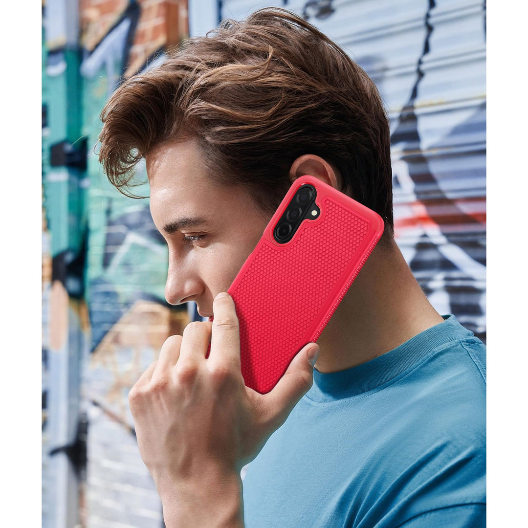 FNTCASE Rugged Shield for Galaxy A14 5G - Matte Black - DOKUTRONIX