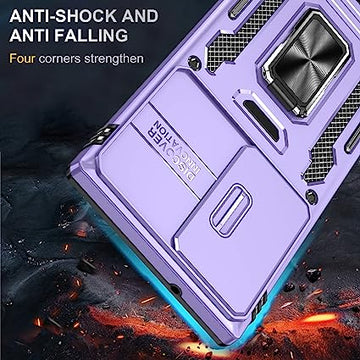 ANNGELAS Samsung Galaxy S23 Ultra Case - Light Purple