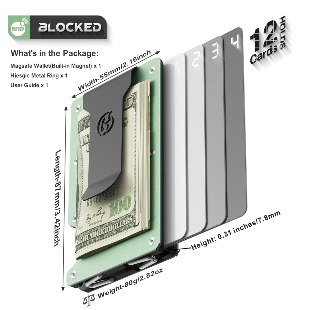 MagSafe Slim Wallet: RFID Metal Card Holder - DOKUTRONIX