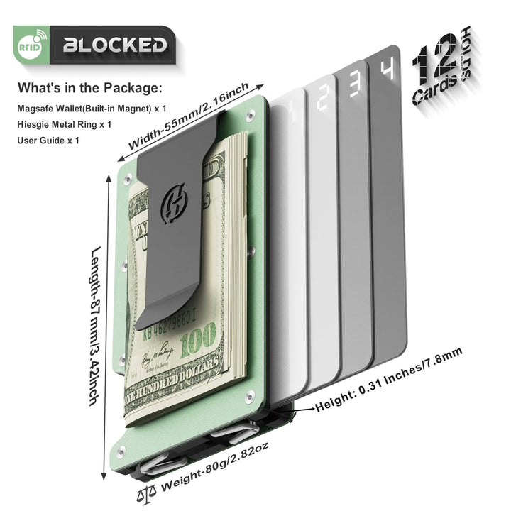 MagSafe Slim Wallet: RFID Metal Card Holder - DOKUTRONIX